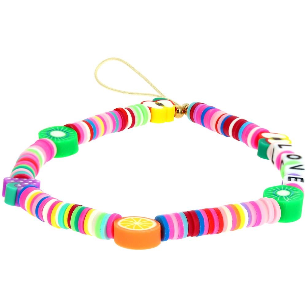 Gioiello Da Telefono Bracciale 25cm Scritta Love Collezione Lovely Multicolor - Foto 1