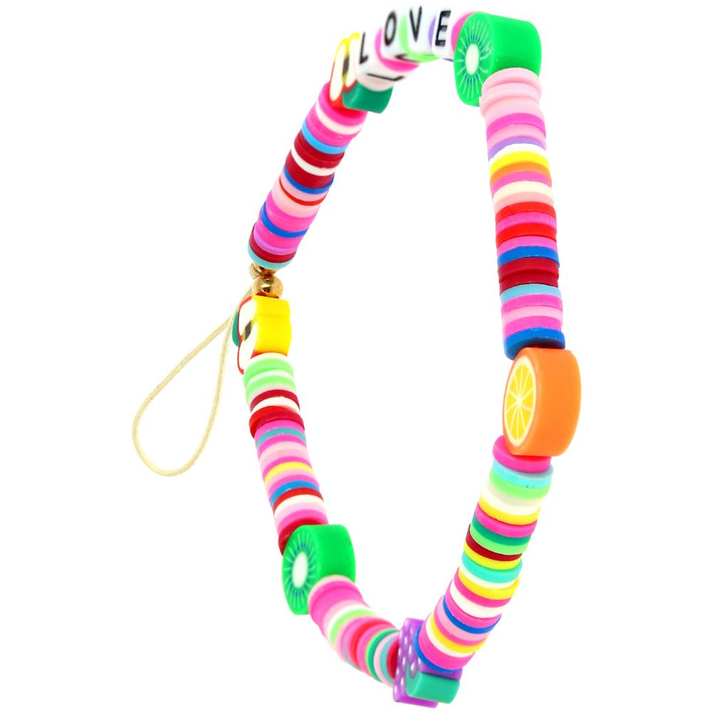 Gioiello Da Telefono Bracciale 25cm Scritta Love Collezione Lovely Multicolor - Foto 5