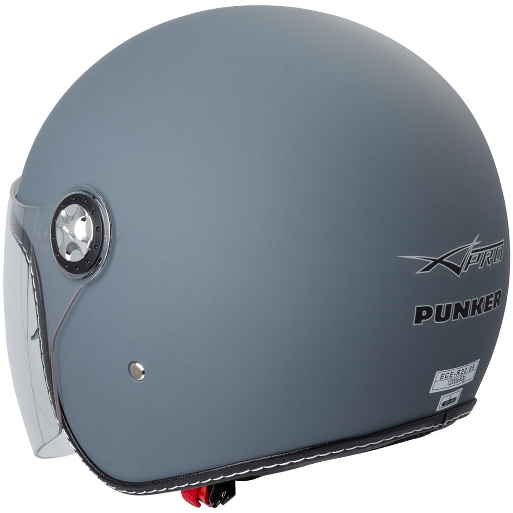 Casco Jet Moto Scooter Visiera Trasparente Ece 22-05 Certificato City Verde Xs - Foto 2