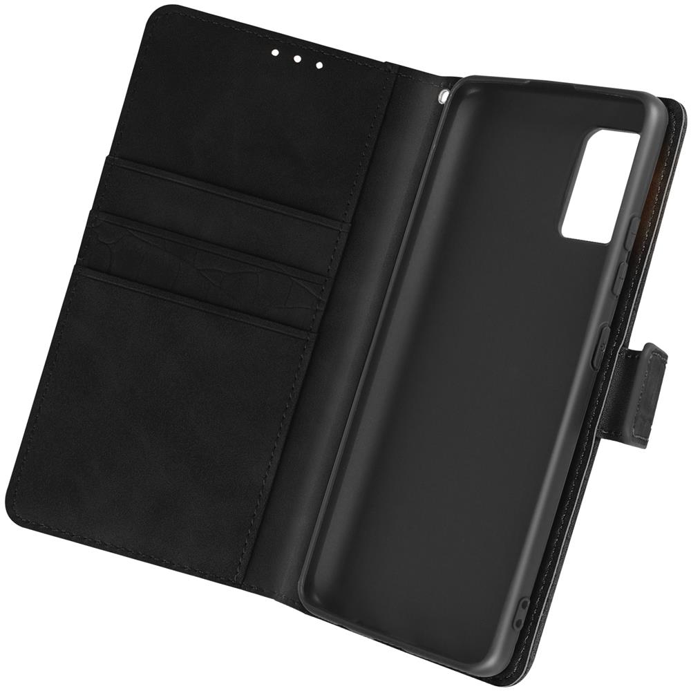 Custodia Per Samsung A51 Effetto Coccodrillo, Portafoglio, Supporto Video Nera - Foto 1