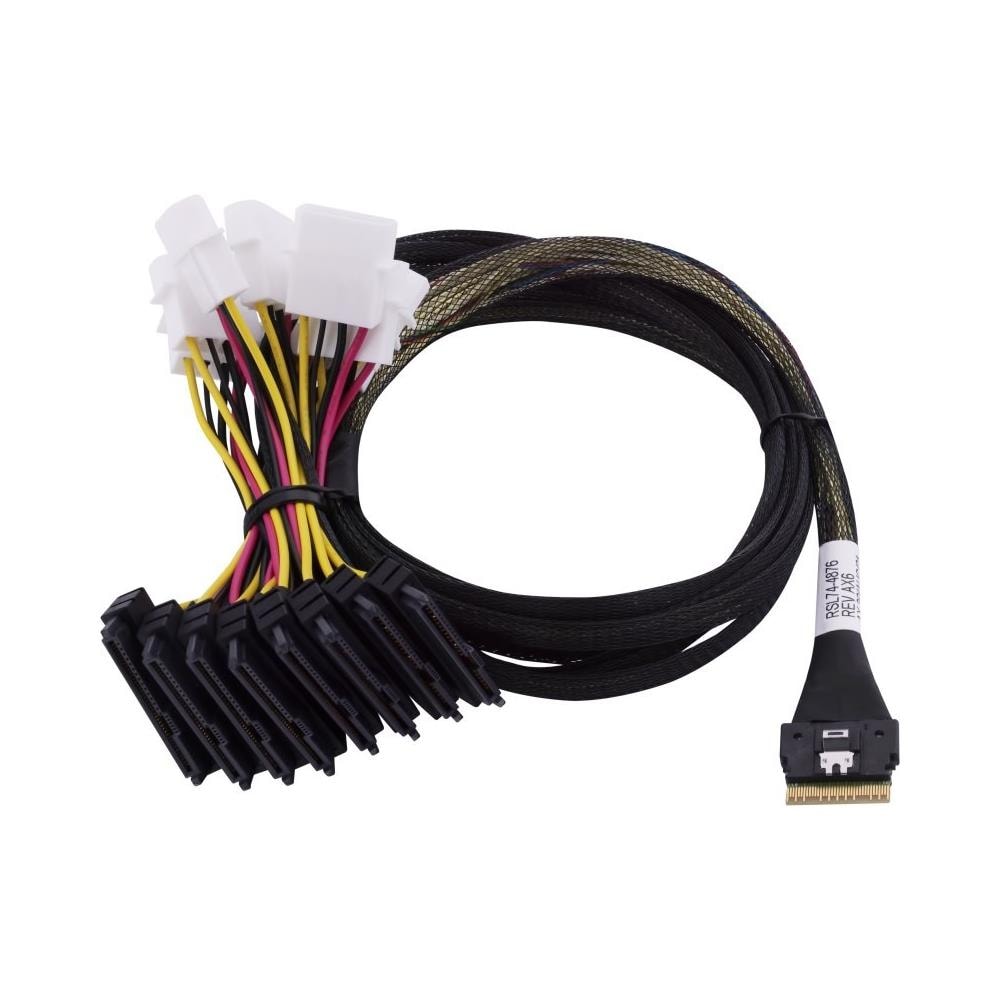 Technology 2305400-R Cavo Serial Attached SCSI (SAS) 0,8 m Nero, Multicolore - Foto 1