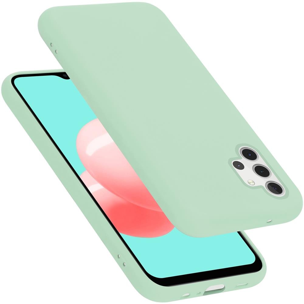 Custodia Compatibile Con Samsung Galaxy A32 5g In Liquid Verde Chiaro - Coperchio Protettivo In Silicone Tpu Flessibile - Foto 1
