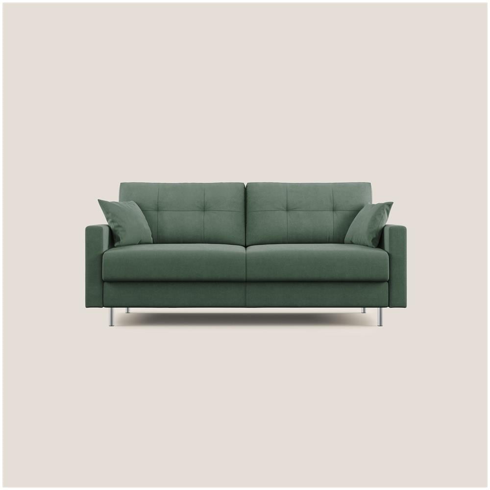 Megan Divano Letto Matrimoniale In Microfibra Smacchiabile T11 Verde - Foto 1