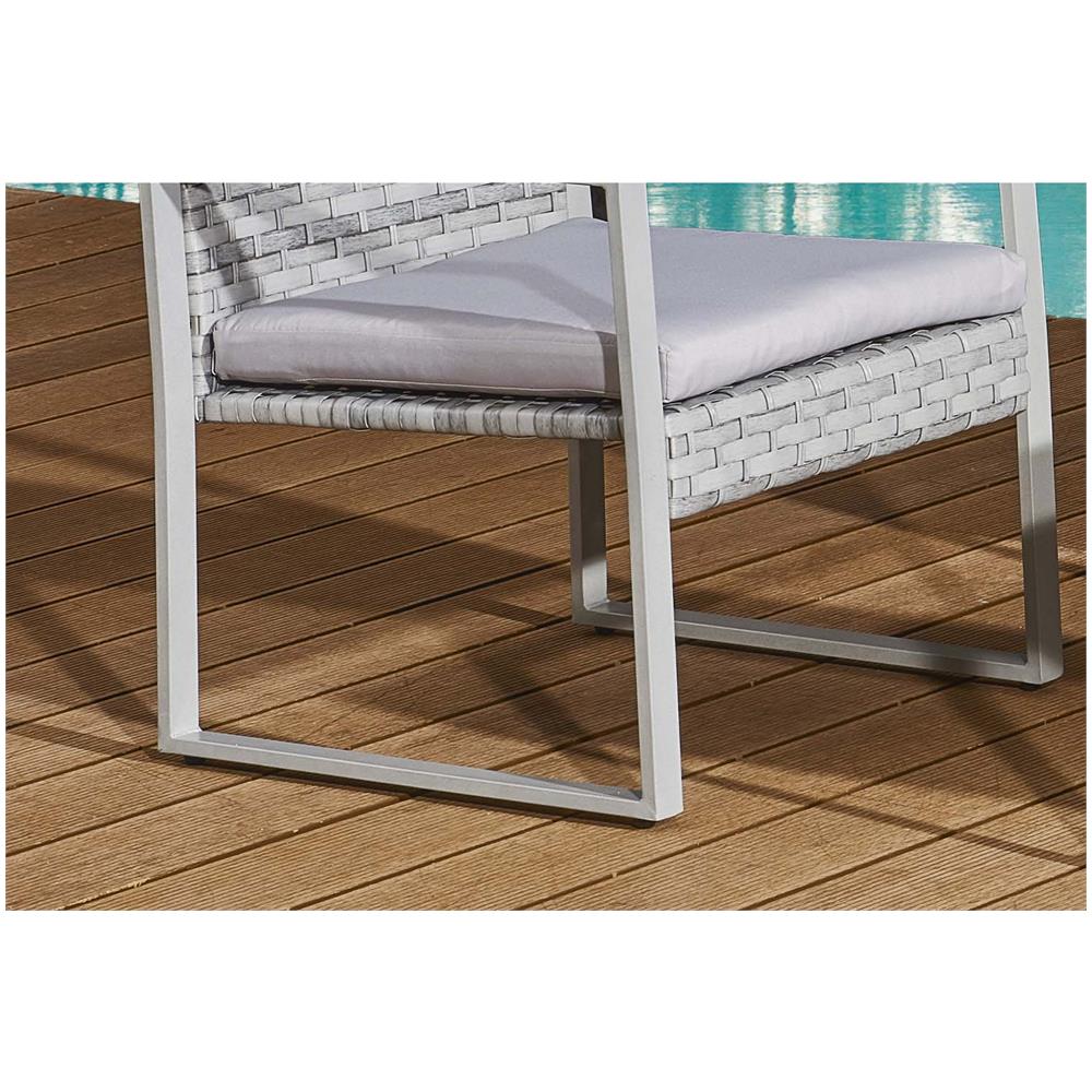 Salotto Da Giardino Basso 4 Posti In Resina Intrecciata Esna - Foto 2