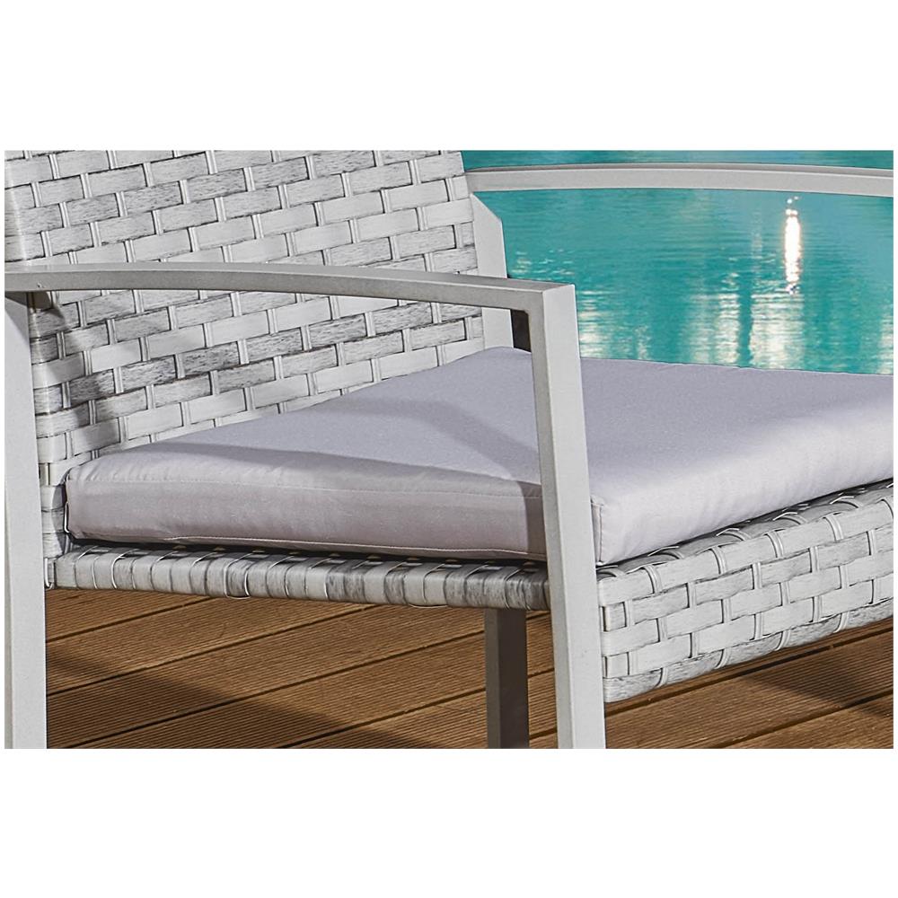 Salotto Da Giardino Basso 4 Posti In Resina Intrecciata Esna - Foto 7