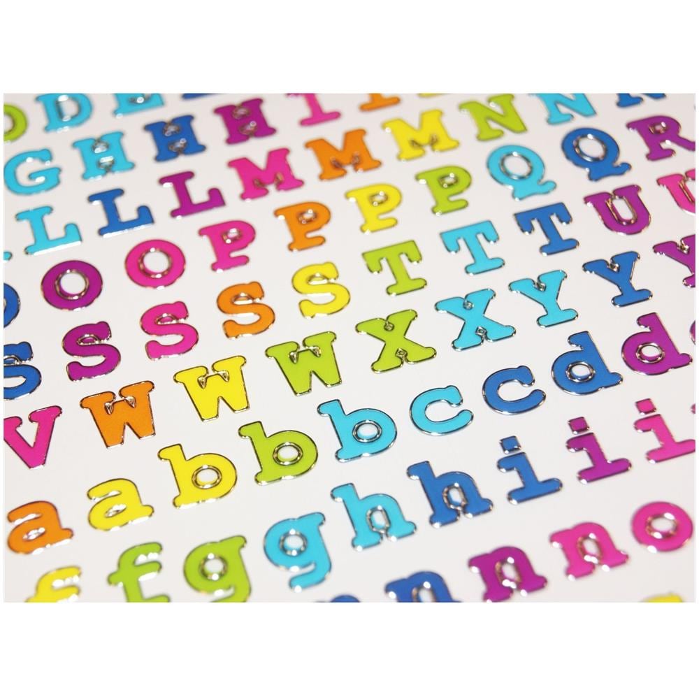 170 Adesivi - Alfabeto E Numeri - Multicolore - Foto 1