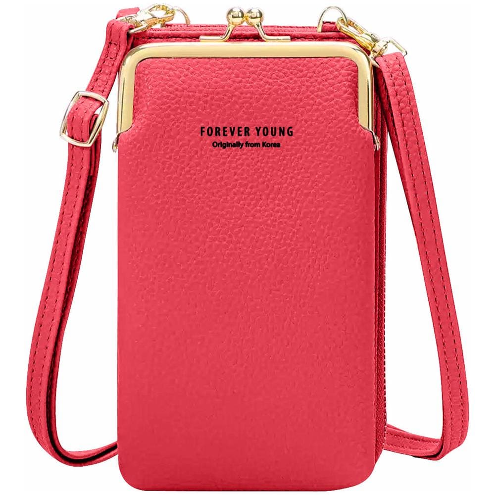Pochette A Tracolla Per Smartphone In Similpelle Martellata Multi-scomparto - Foto 1