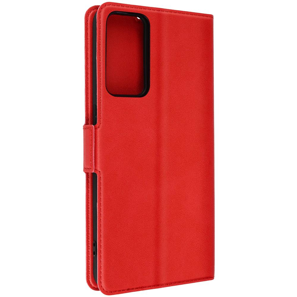 Custodia Per Tcl 40r 5g Portacarte Supporto Video Doppia Linguetta Rossa - Foto 1