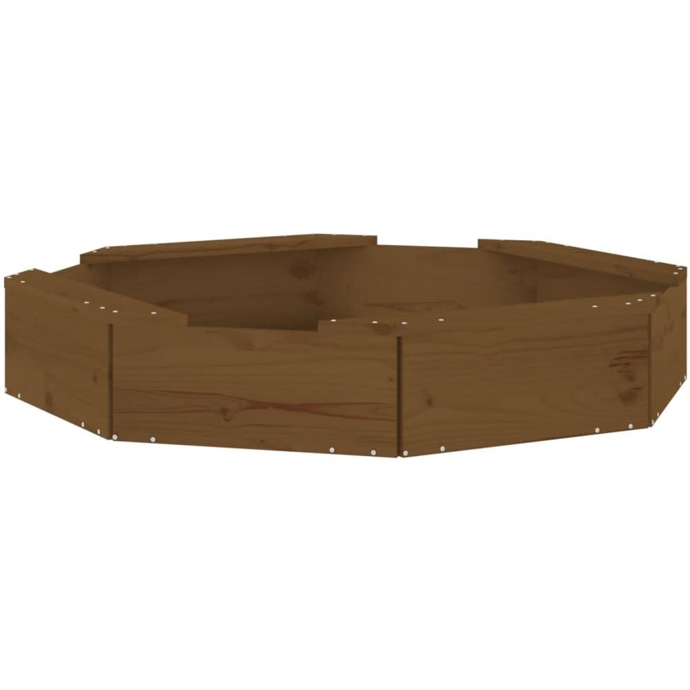 Sabbiera Con Sedute Miele Ottagonale In Legno Massello Di Pino - Foto 2