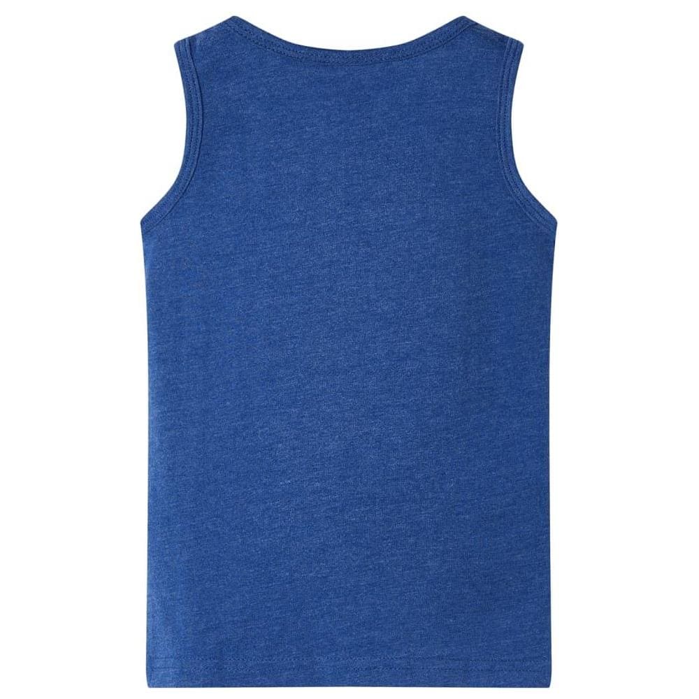 Canotta da Bambino Blu Scuro Mélange 140 - Foto 2