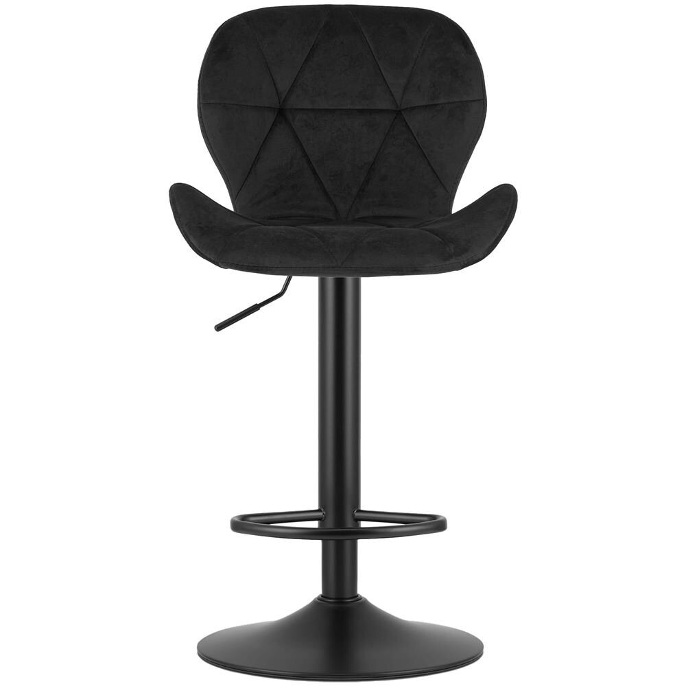 Sgabello in velluto WEST - Elegante nero per soggiorno, cucina, sala da pranzo - Foto 2