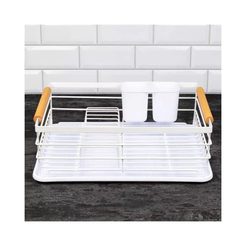 KH-1730 Elegante scolapiatti bianco con portaposate rimovibile - Foto 5