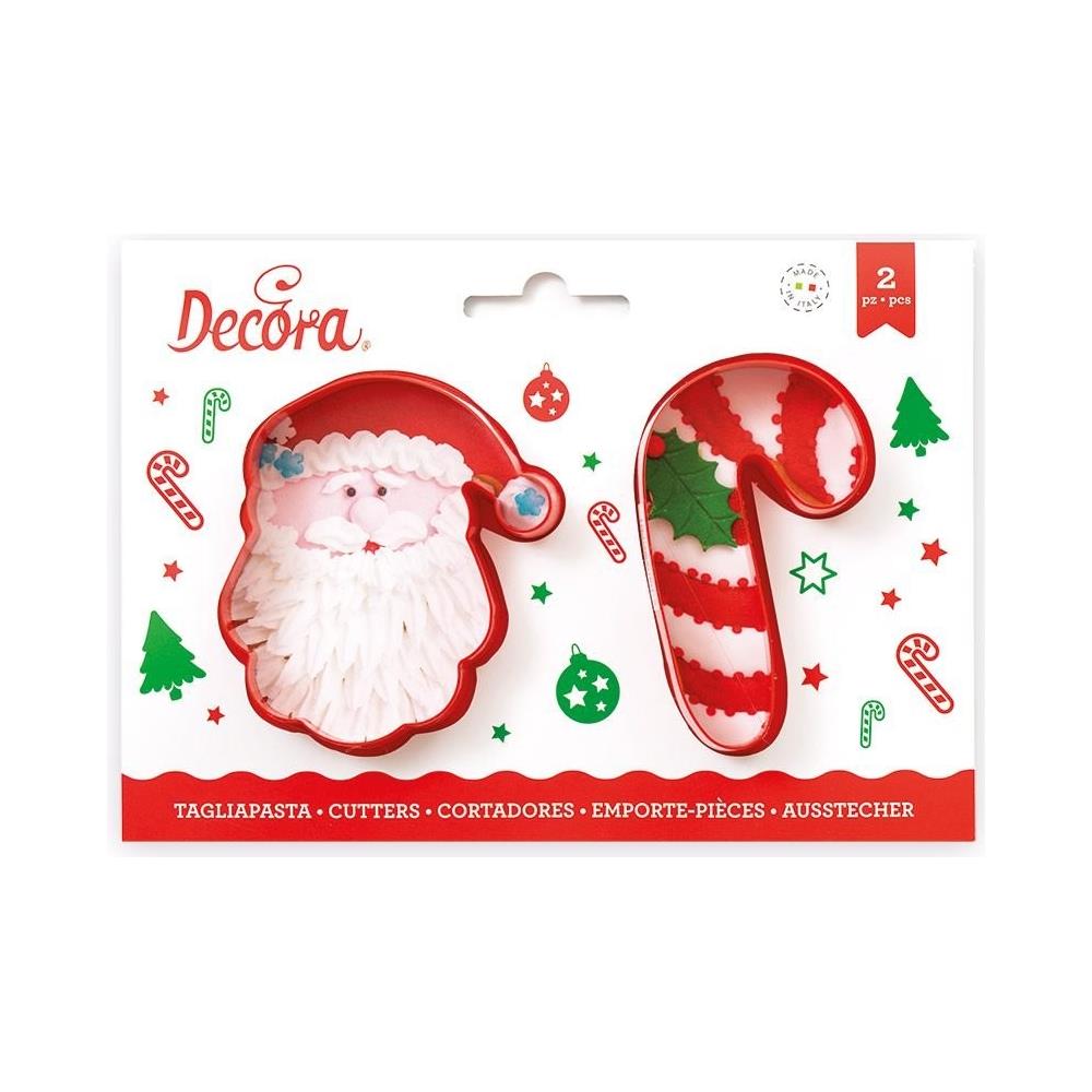 Set 2 Tagliapasta Babbo Natale E Candy Cane - Foto 2