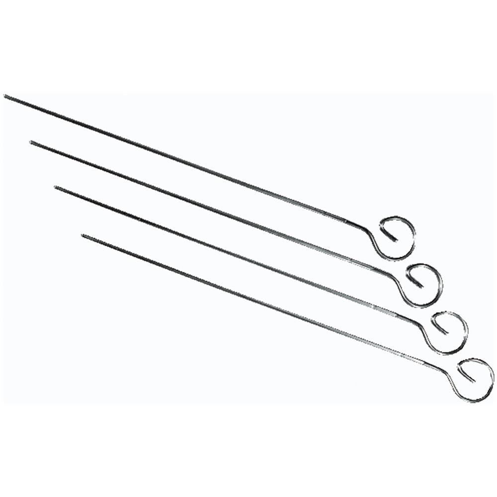 Set 4 Spiedini In Acciaio Inox Cm 22 Di - Foto 1