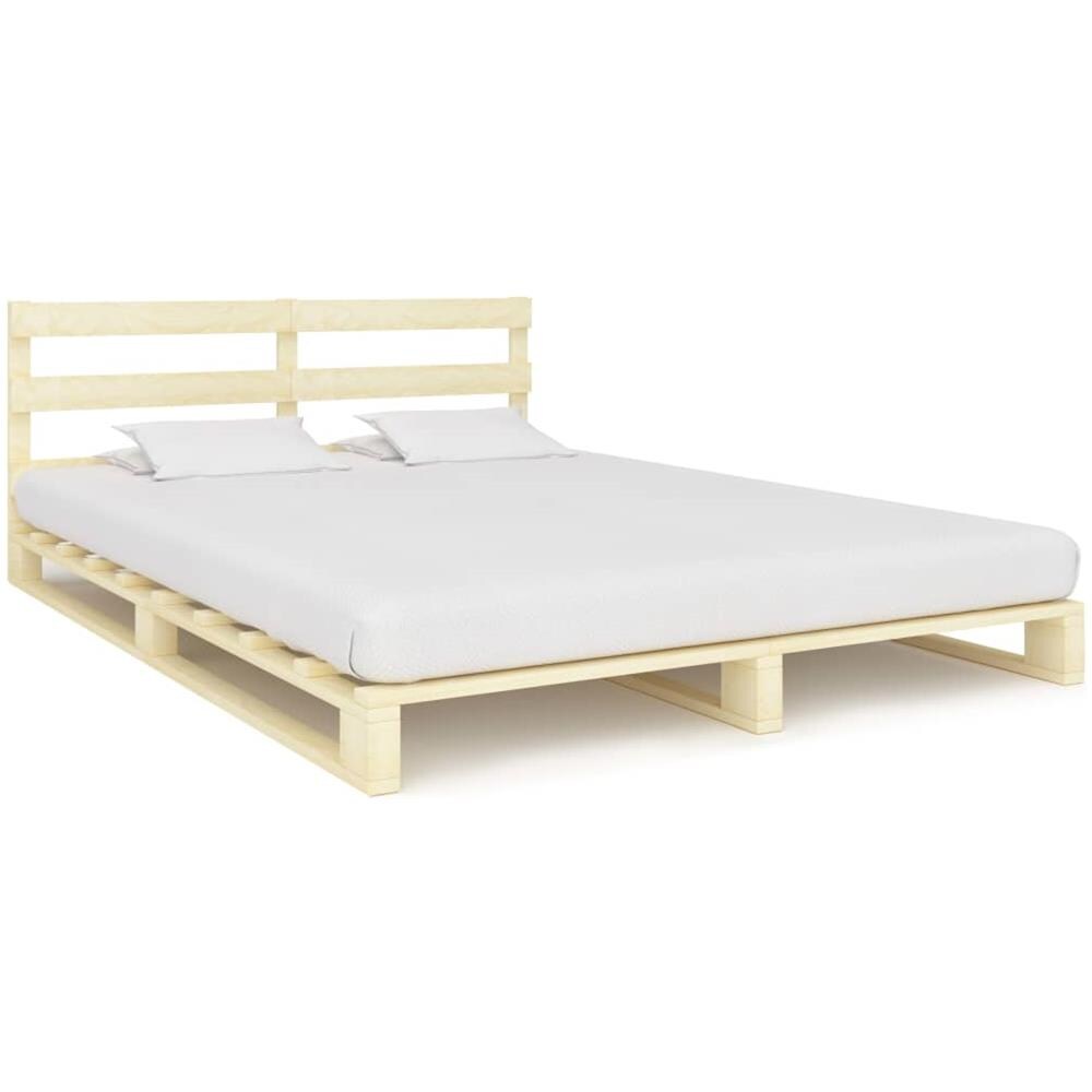 Giroletto In Pallet Di Legno Massello Di Pino 200x200 Cm - Foto 1