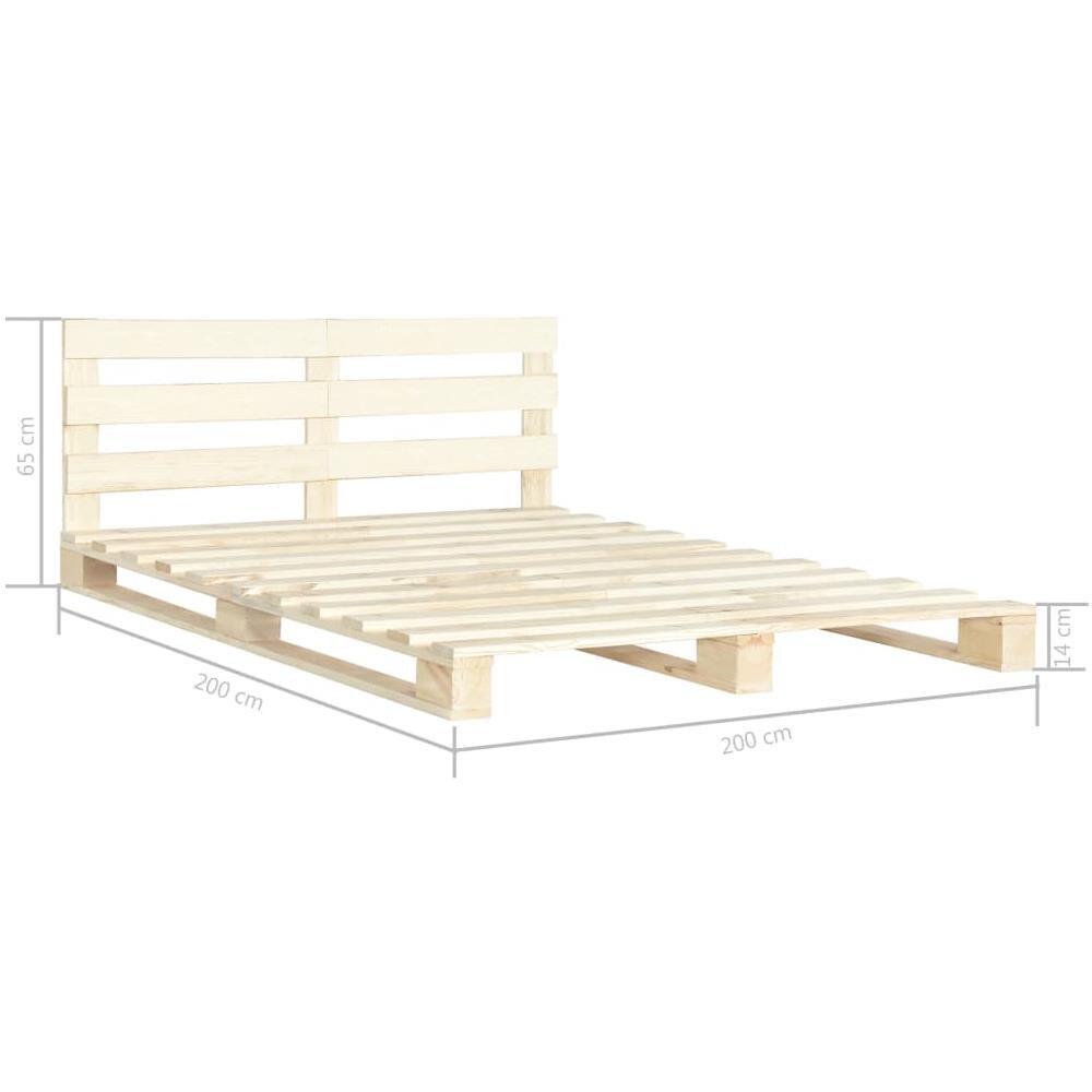 Giroletto In Pallet Di Legno Massello Di Pino 200x200 Cm - Foto 7