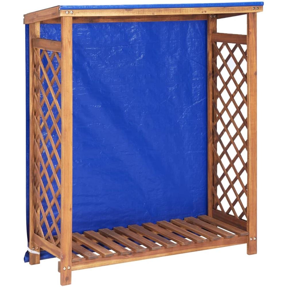 Rimessa Per Legna Da Ardere 105x38x118cm Massello Di Acacia - Foto 1