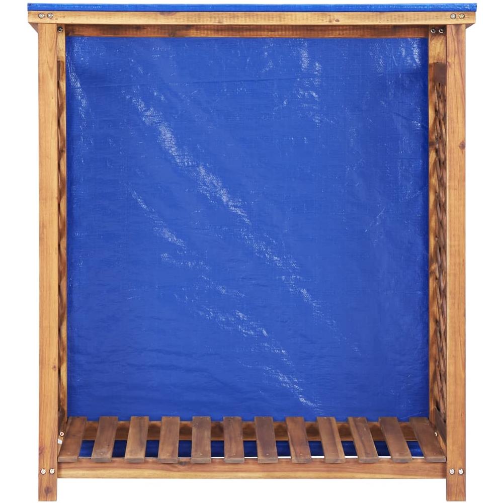 Rimessa Per Legna Da Ardere 105x38x118cm Massello Di Acacia - Foto 2