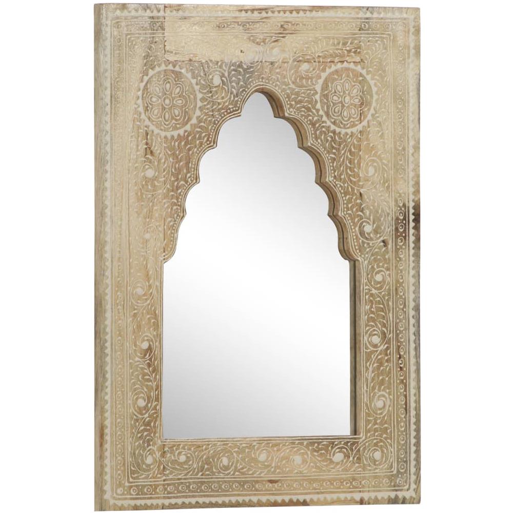 Specchio Dipinto A Mano 40x55 Cm In Legno Massello Di Mango - Foto 2
