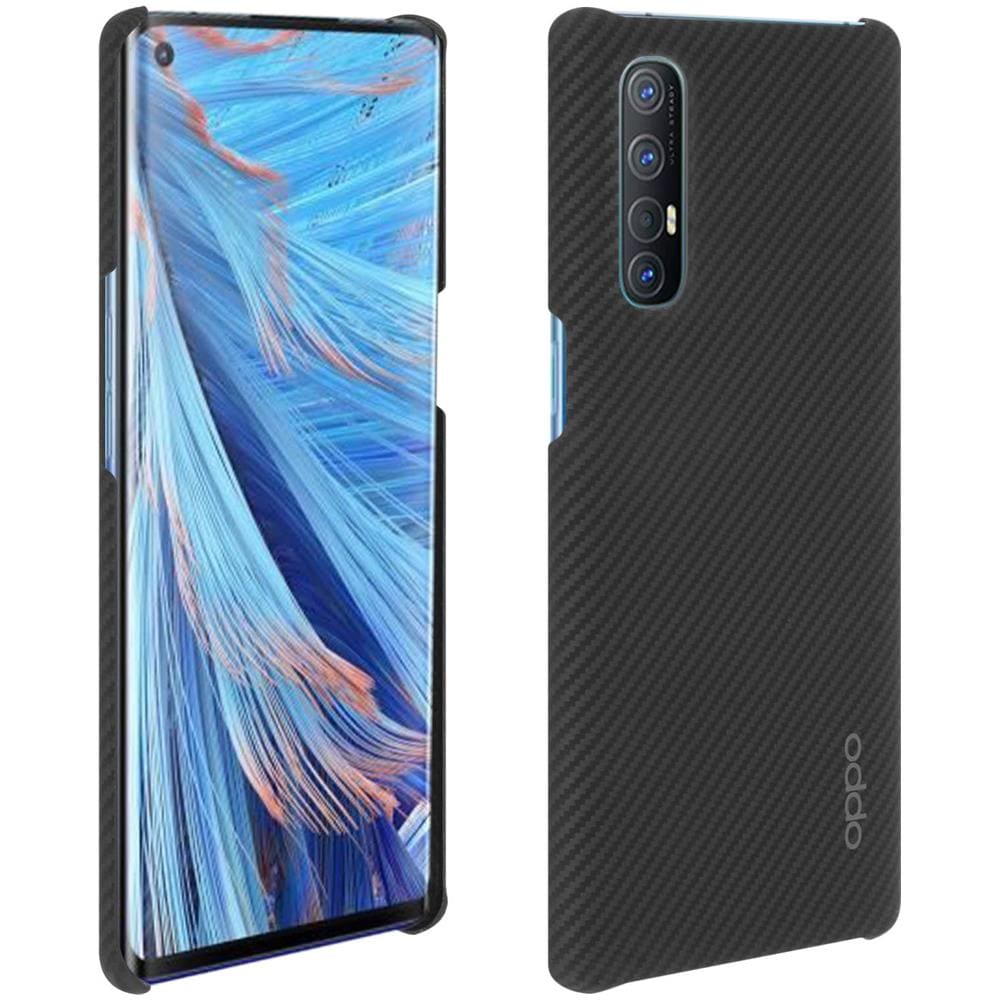 Cover Rigida Find X2 Neo Protezione Originale Effetto Carbonio Nero - Foto 1
