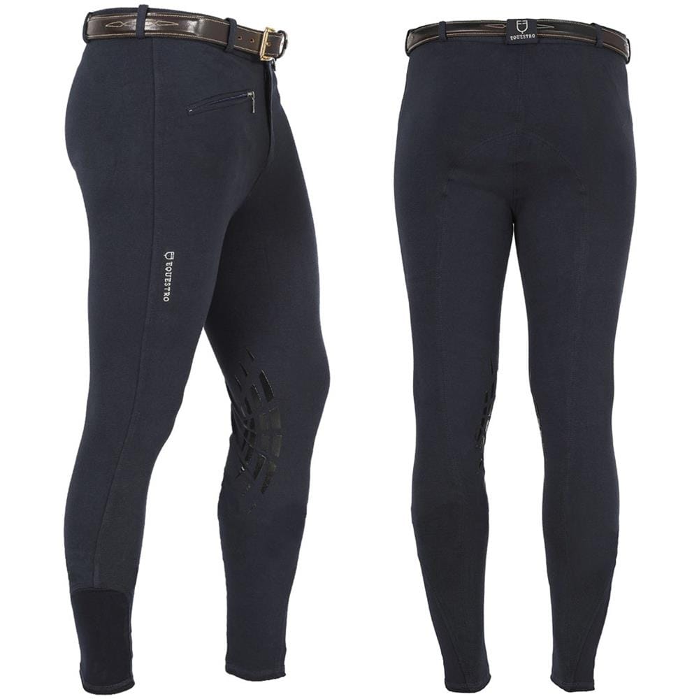 Pantaloni Da Uomo Zeus Aderenti Anatomici Con Inserti In Lycra Sulle Caviglie 42 - Foto 1