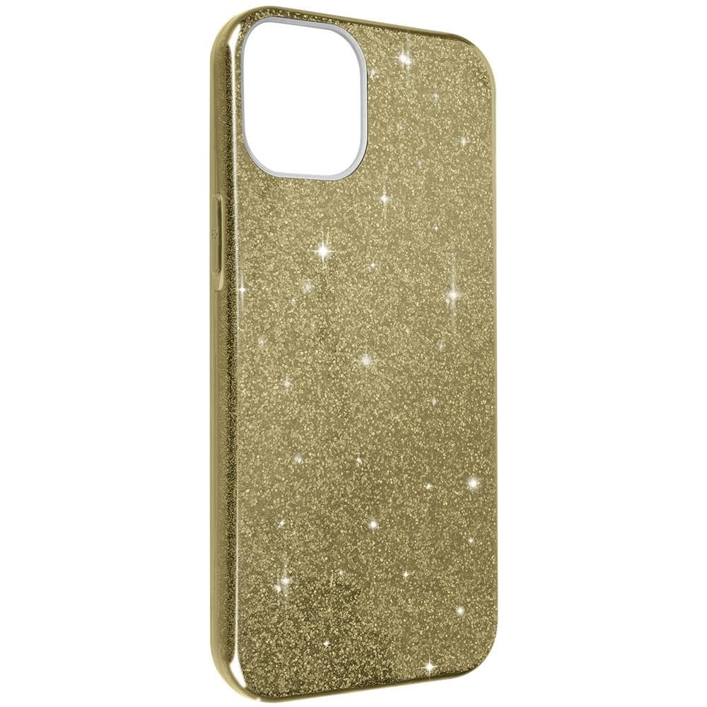 Cover Iphone 14 Plus Semi-rigida Con Paillette Amovibili Oro - Foto 2
