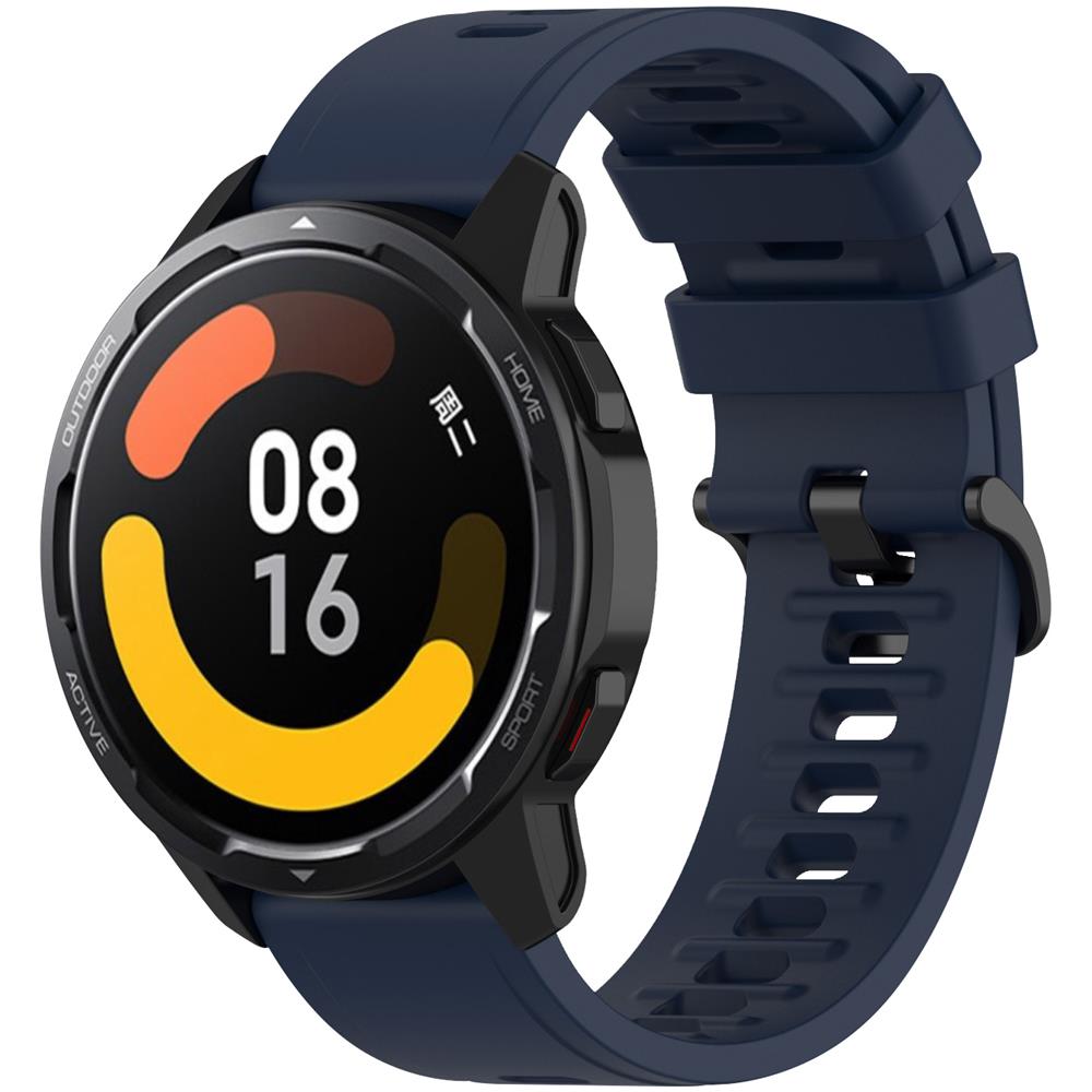 Cinturino Xiaomi Watch S1 Active / Watch Color 2 Silicone Flessibile Blu Scuro - Foto 1