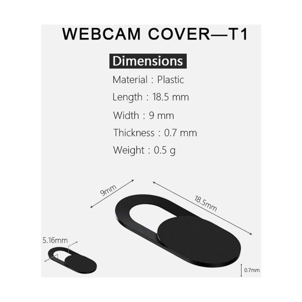 Protezione Webcam - Slider Copertura Webcam - Nero - Foto 2
