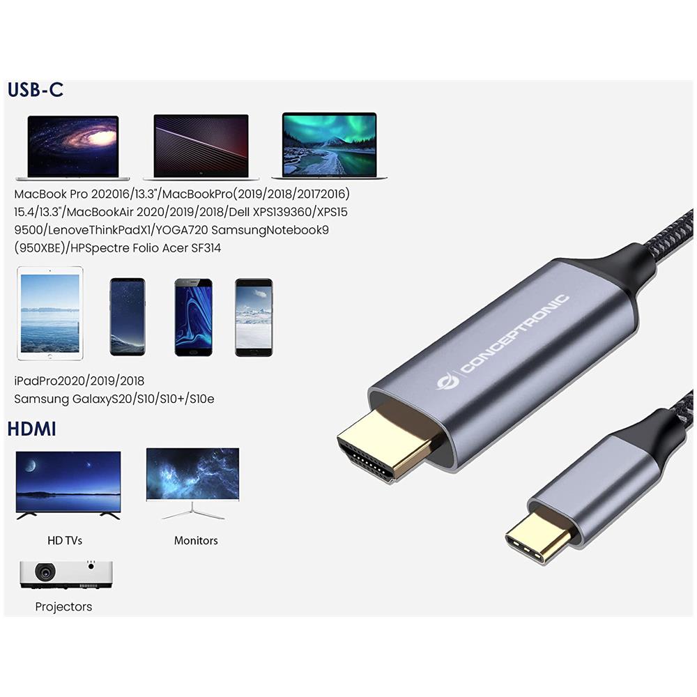 USB-C TO HDMI CABLE MALE TO MALE 4K - Foto 11