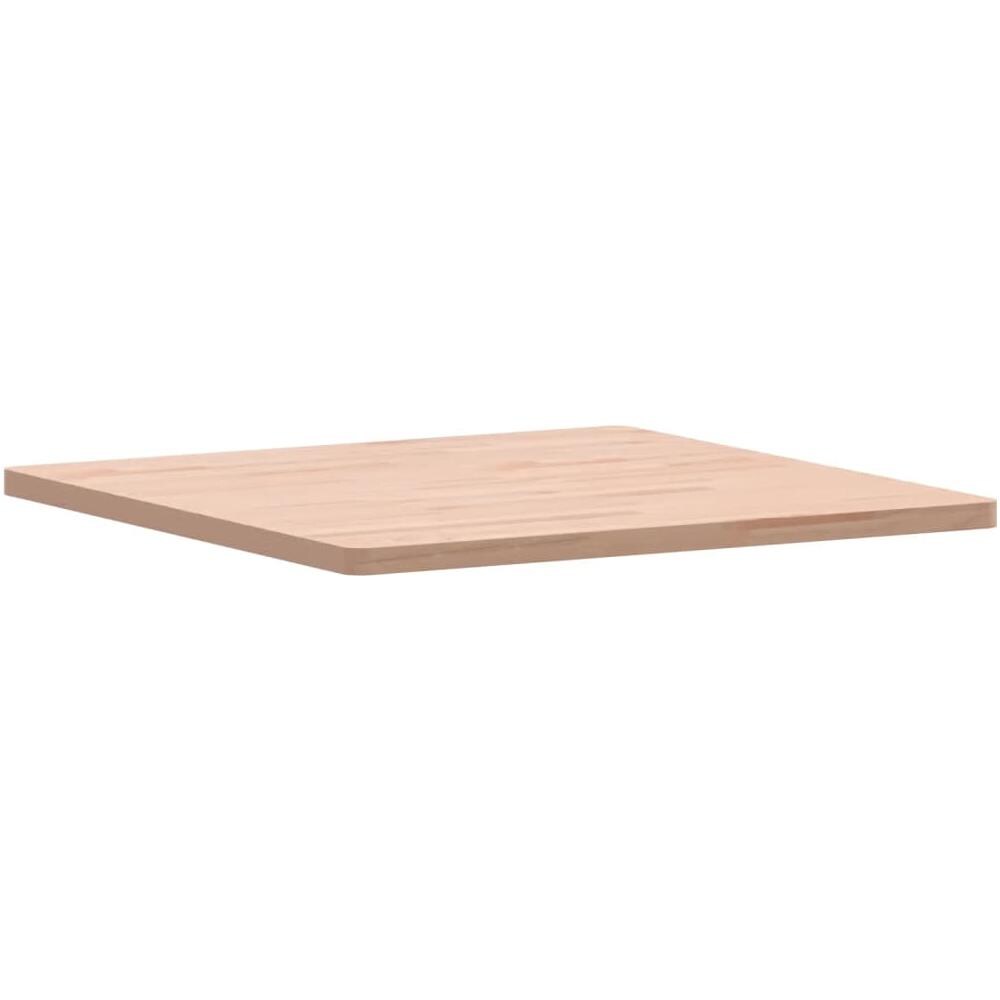 Piano Per Tavolo 70x70x2,5 Cm Quadrato Legno Massello Di Faggio - Foto 3