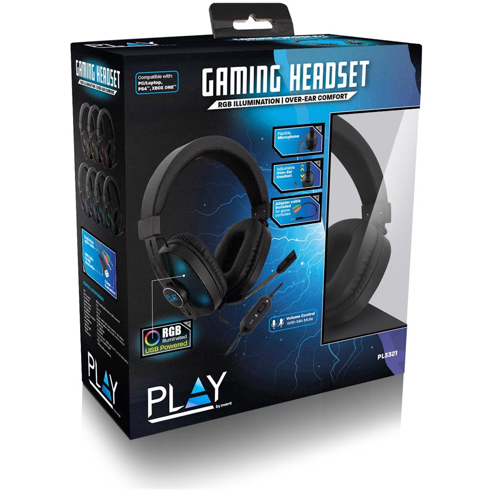 Play PL3321 Auricolare Cablato A Padiglione Giocare Nero - Foto 9