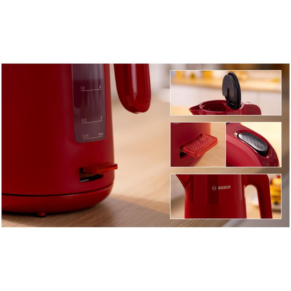 TWK2M164 bollitore elettrico 1,7 L 2400 W Nero, Grigio, Rosso - Foto 2