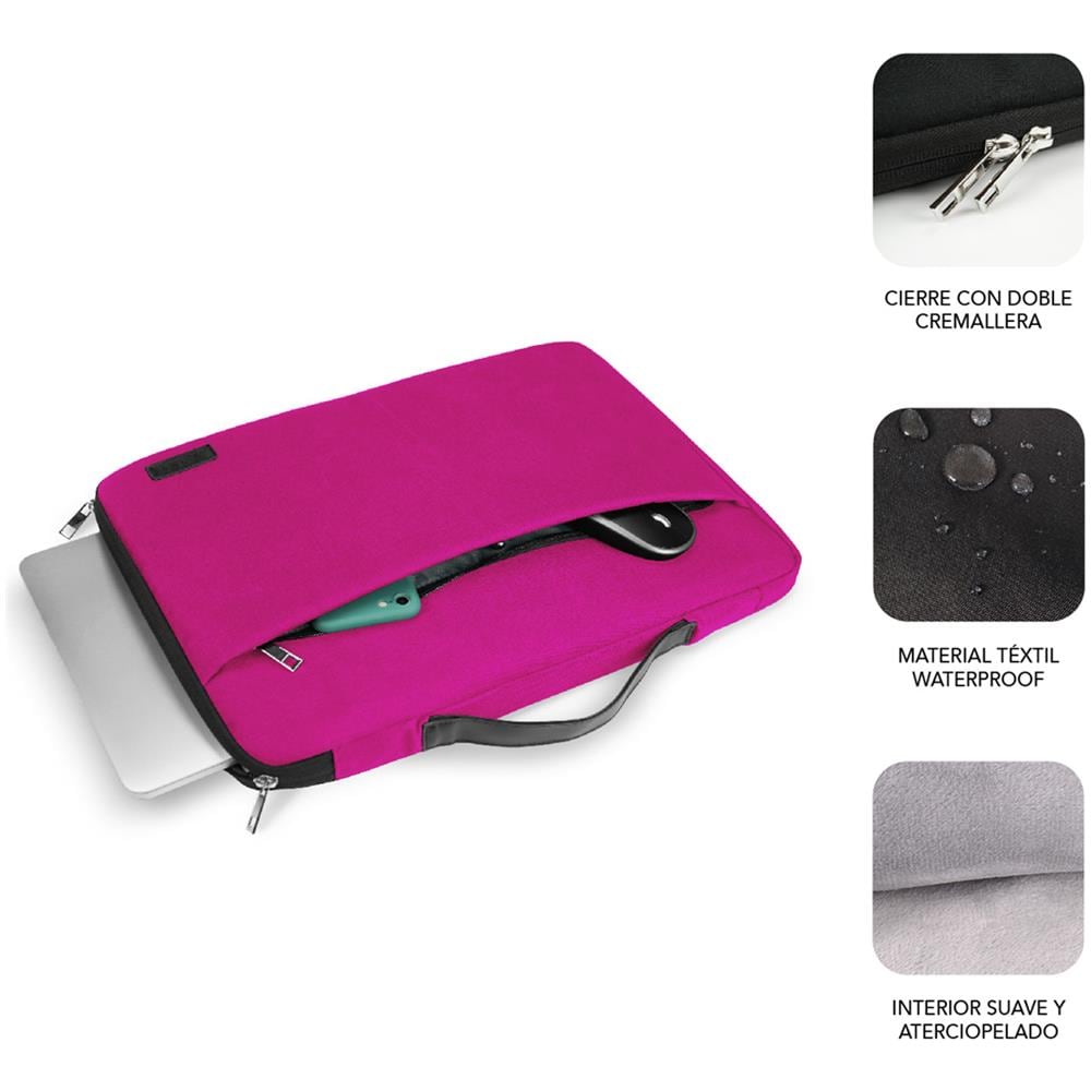 SUB-LS-0TS0101 borsa per laptop 39,6 cm (15.6") Custodia a tasca Rosa - Foto 2