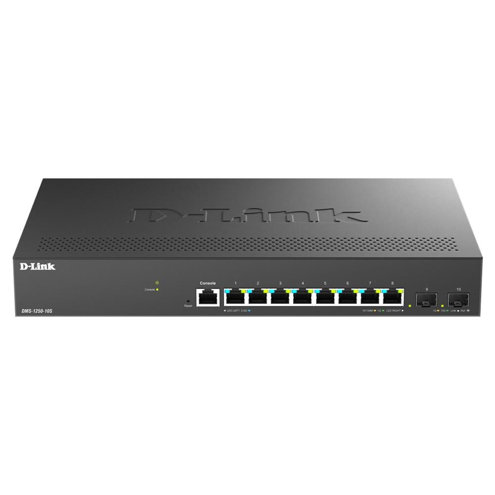 DMS-1250-10S /E switch di rete Gestito 2.5G Ethernet (100/1000/2500) Nero - Foto 1