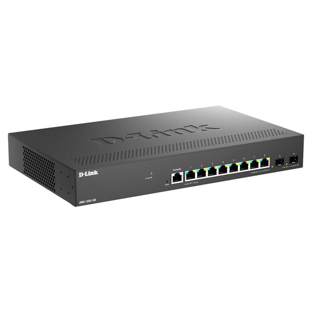 DMS-1250-10S /E switch di rete Gestito 2.5G Ethernet (100/1000/2500) Nero - Foto 2