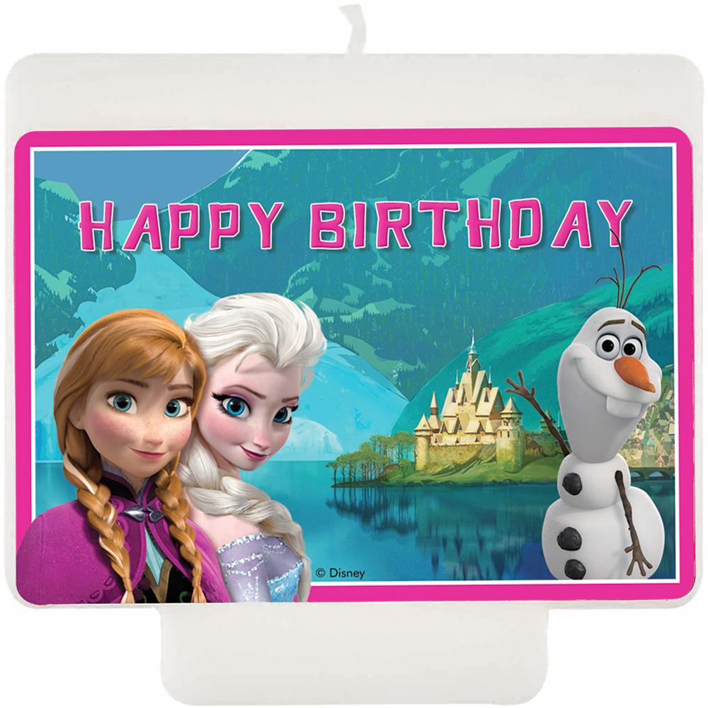 Candelina In Cera Personaggio Principessa Frozen Topper Candela - Foto 2