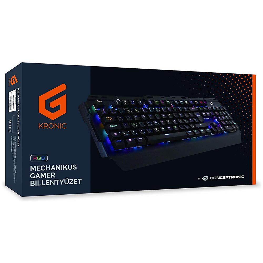 Tastiera Gaming USB Standard Kronic Multicolore Retroilluminata Colore Nero (Layout Italiano) - Foto 4
