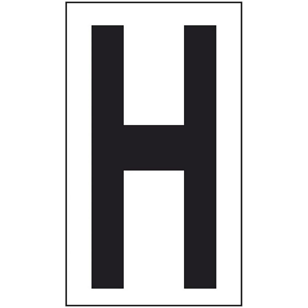 Adesivo Lettera H Abitazioni Uffici Luoghi Pubblici 10cmx5,6cm - Foto 2
