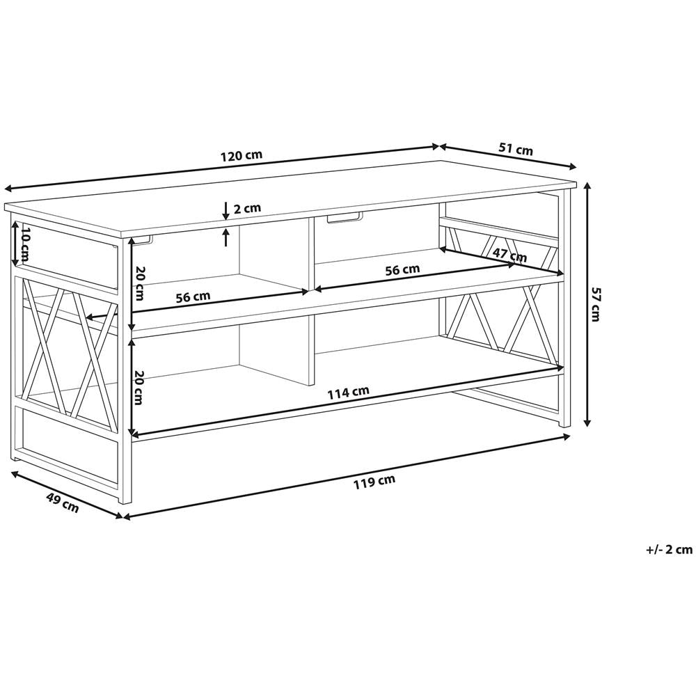 Mobile Tv In Colore Legno Scuro Carlisle - Foto 2