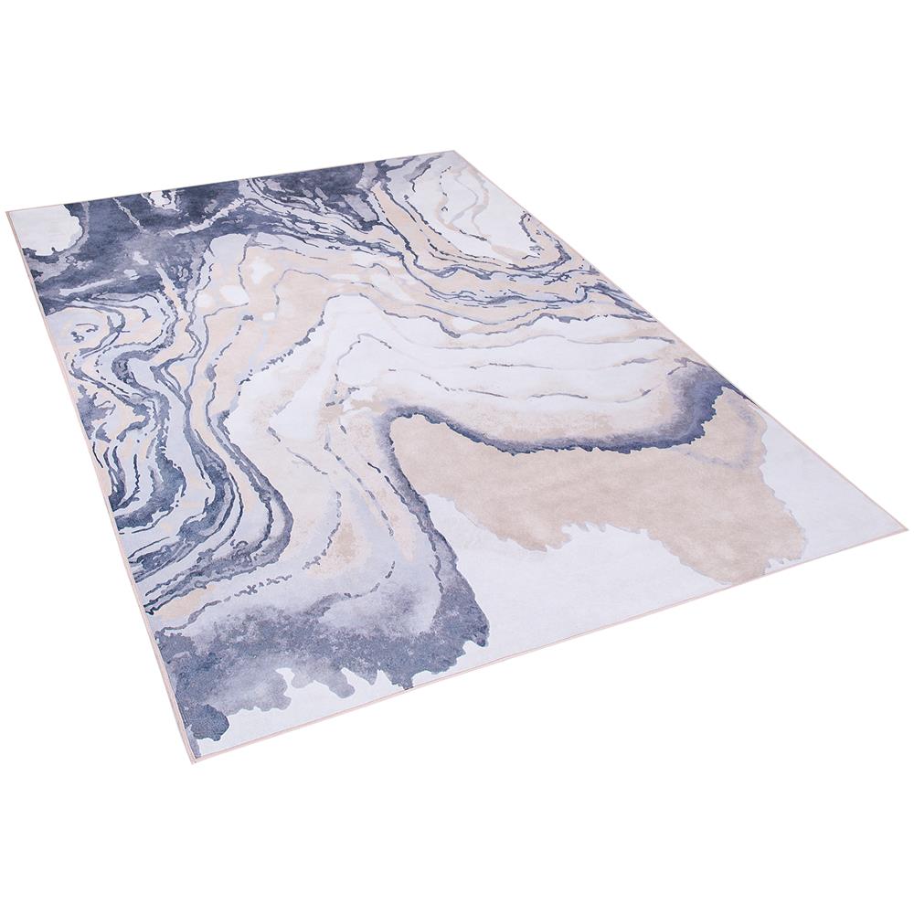 Tappeto A Pelo Corto Blu-beige 160 X 230 Cm Gebze - Foto 1