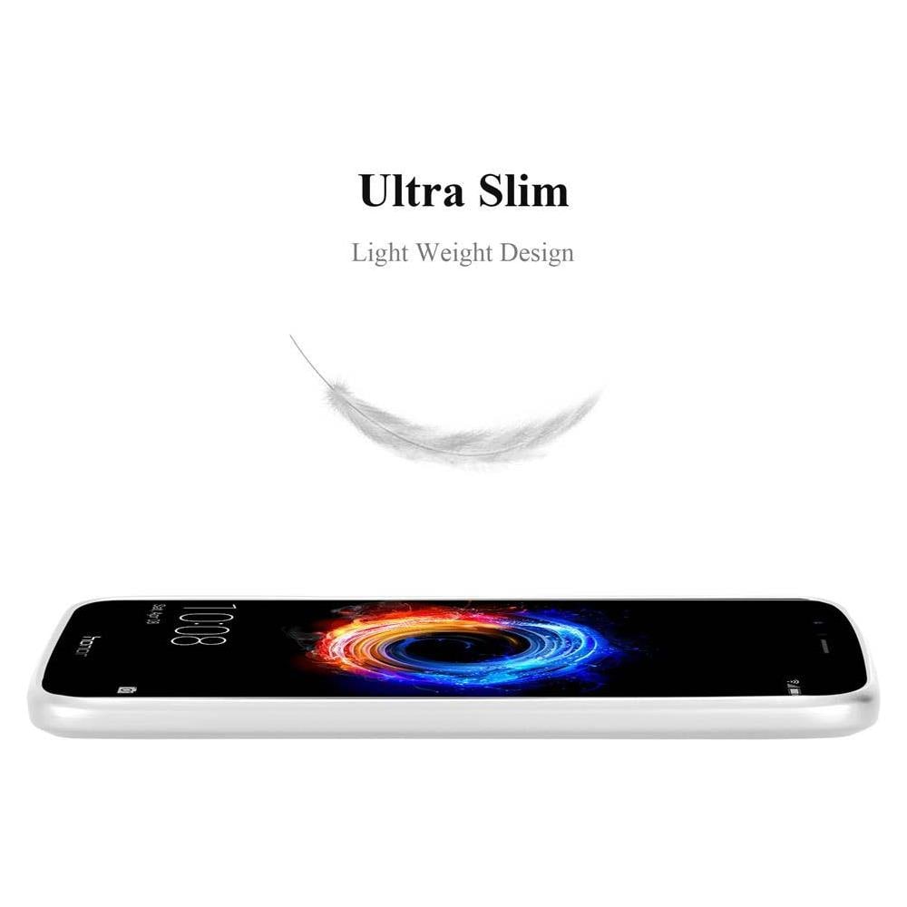 Custodia Compatibile Con Honor 8 Pro In Argento Metallo - Hard Case Coperchio Protettivo In Look Metallico Contro I Graffi E Gli Urti - Foto 2