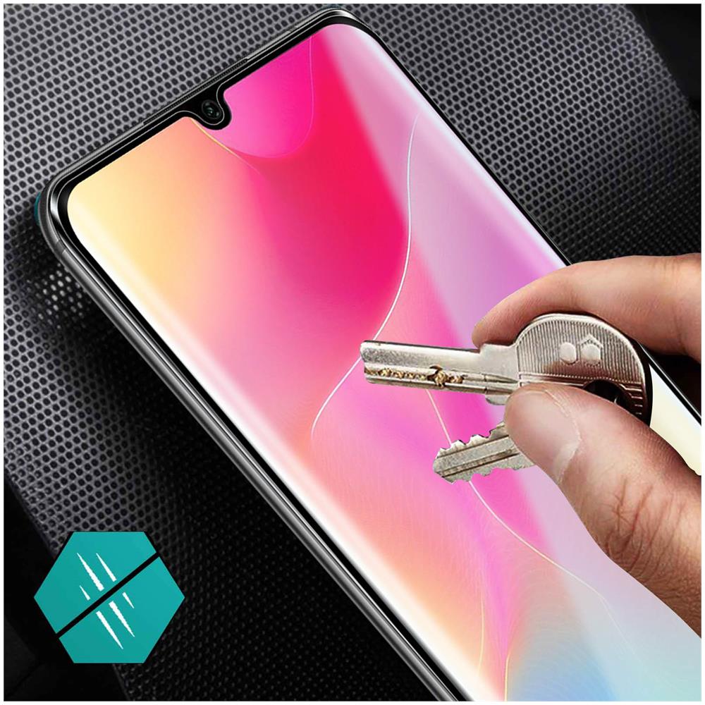 Vetro Temperato Xiaomi Mi Note 10 Lite Bordi Curvi Full Antiurto Contorno Nero - Foto 5