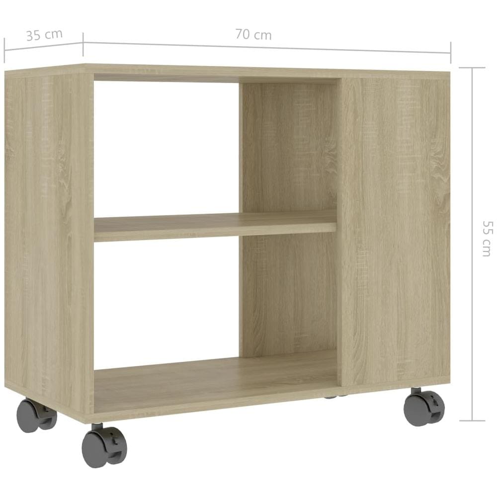 Tavolino da Salotto Rovere Sonoma 70x35x55 cm Legno Multistrato - Foto 6