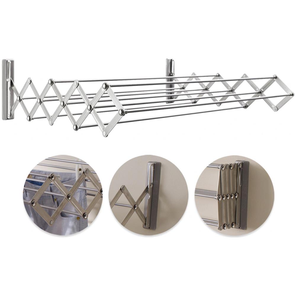 Asciugatrice Artweger Ruckzuck60 Stendibiancheria Da Parete Estendibile Larghezza 60 Cm Argento - Foto 2