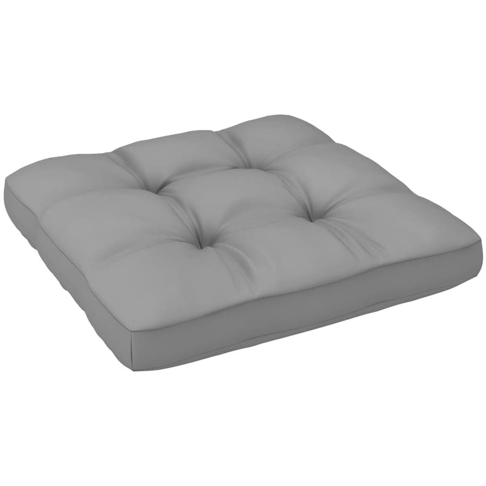 Set Divani a Pallet e Cuscini 4 pz in Pino Impregnato Grigio - Foto 3