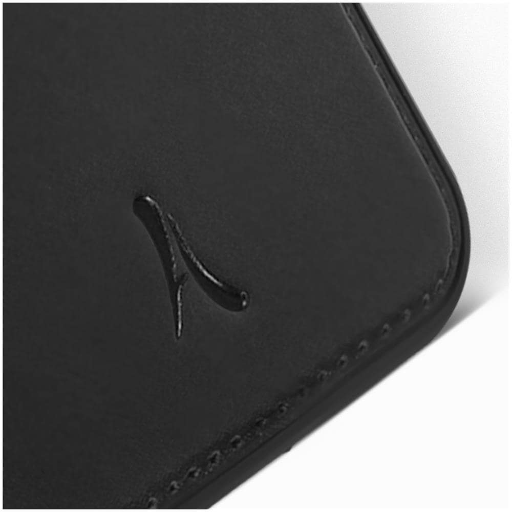 Cover Rigida Iphone 13 Pro Max Vera Pelle Con Finitura Cucita Nera - Foto 5