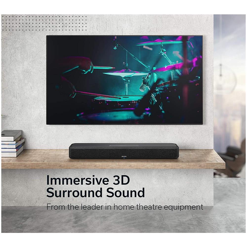 SoundBar Home 550 DolbyAtmos Heos Wi-Fi AirPlay2 Bluetooth Colore Nero - Foto 8