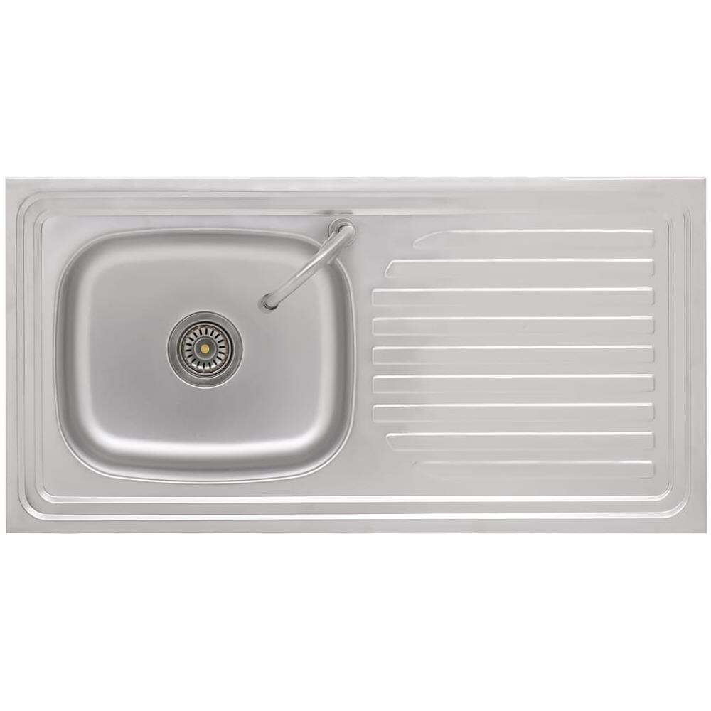 Lavello Da Campeggio Vasca Singola Con Rubinetto Acciaio Inox - Foto 2