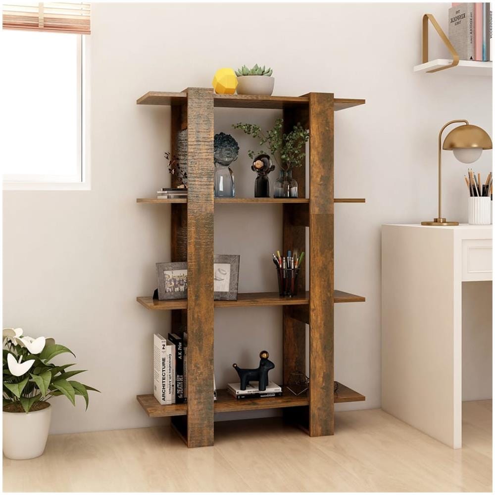 Libreria / divisorio Rovere Fumo 80x30x123,5 Cm - Foto 3