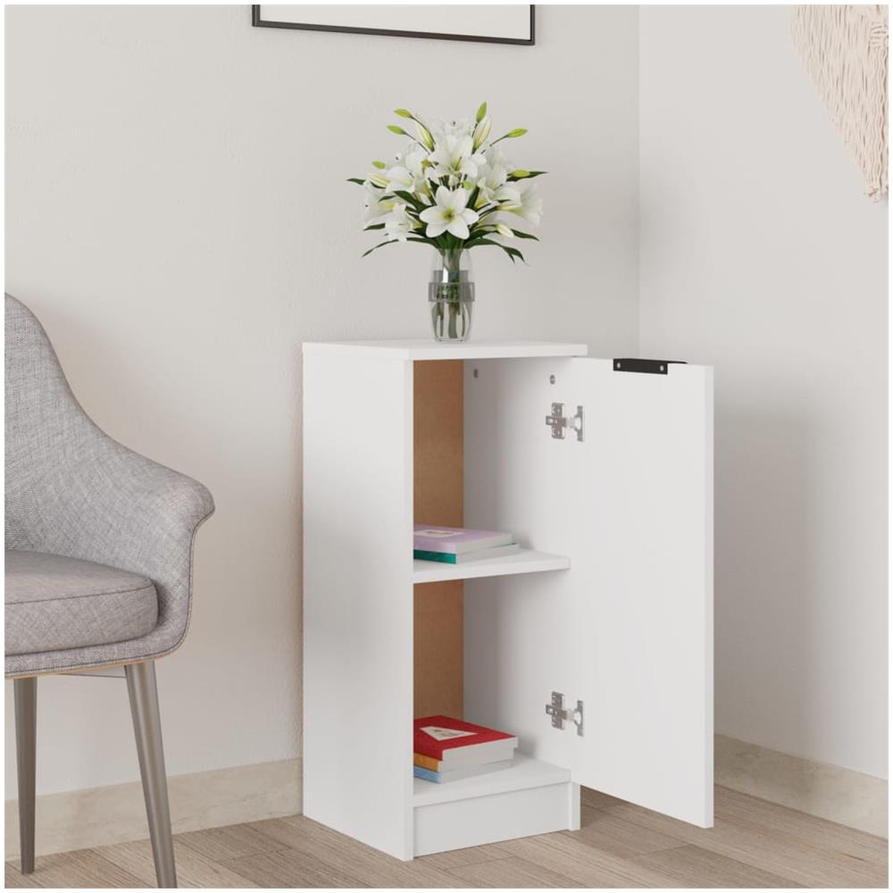 Credenza Bianca 30x30x70 Cm In Legno Multistrato - Foto 3